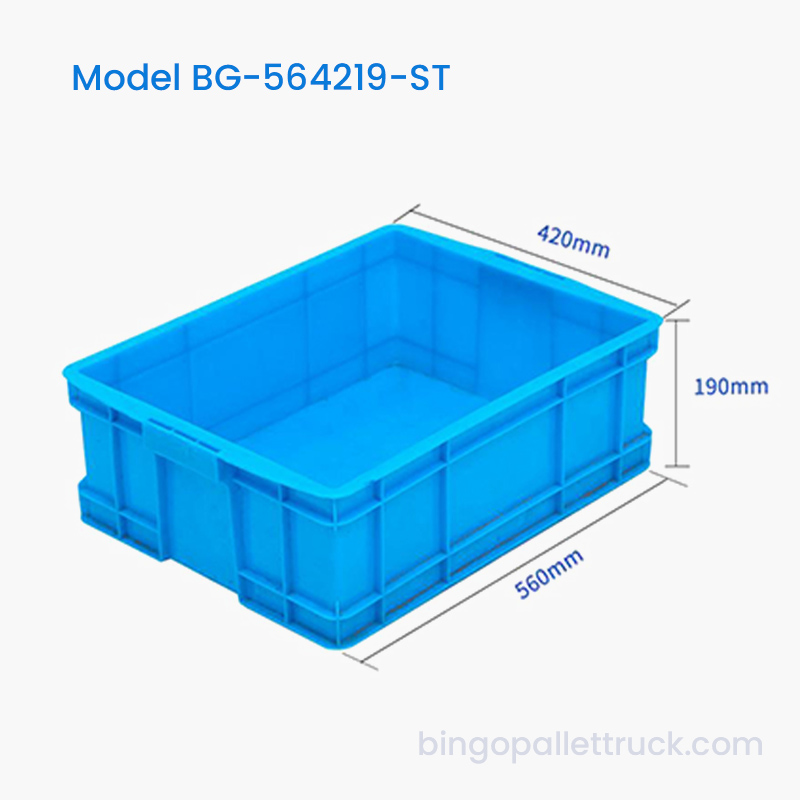 34L stapelbare, langlebige HDPE-Kunststoff-Tragebox für die Warenlogistik