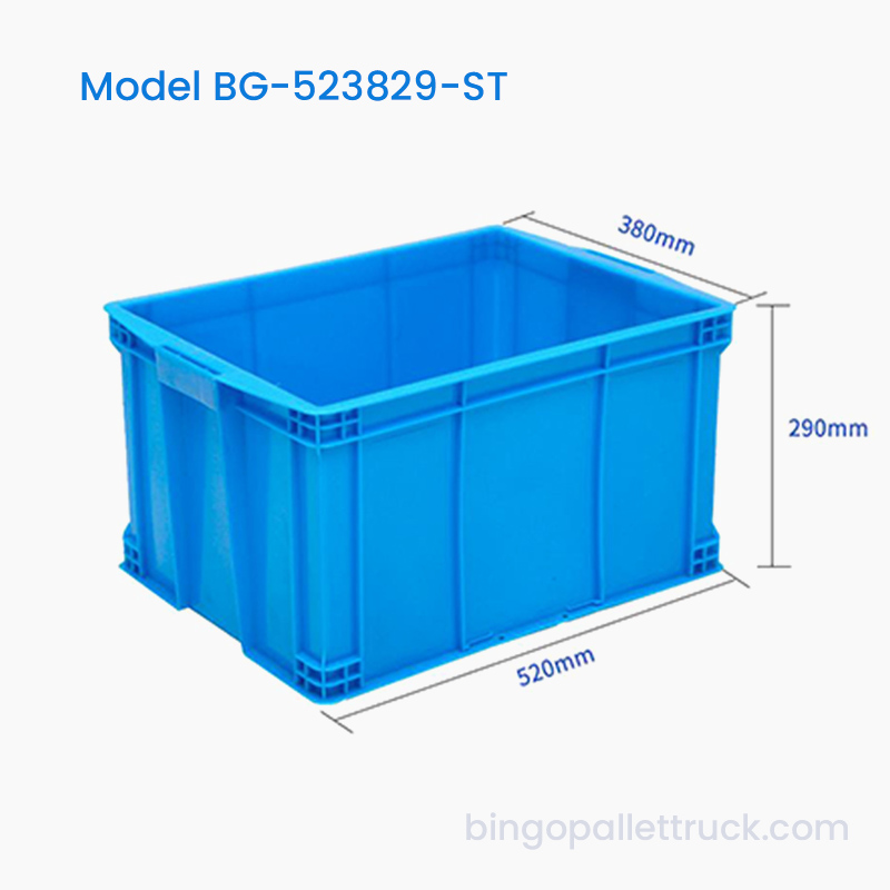 45L stapelbarer HDPE-Logistikcontainer aus Kunststoff