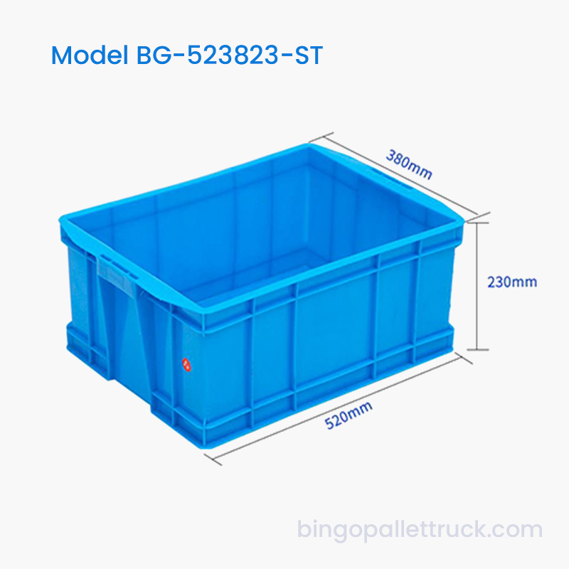 Robuster, stapelbarer 35-Liter-Logistikbehälter aus HDPE-Kunststoff
