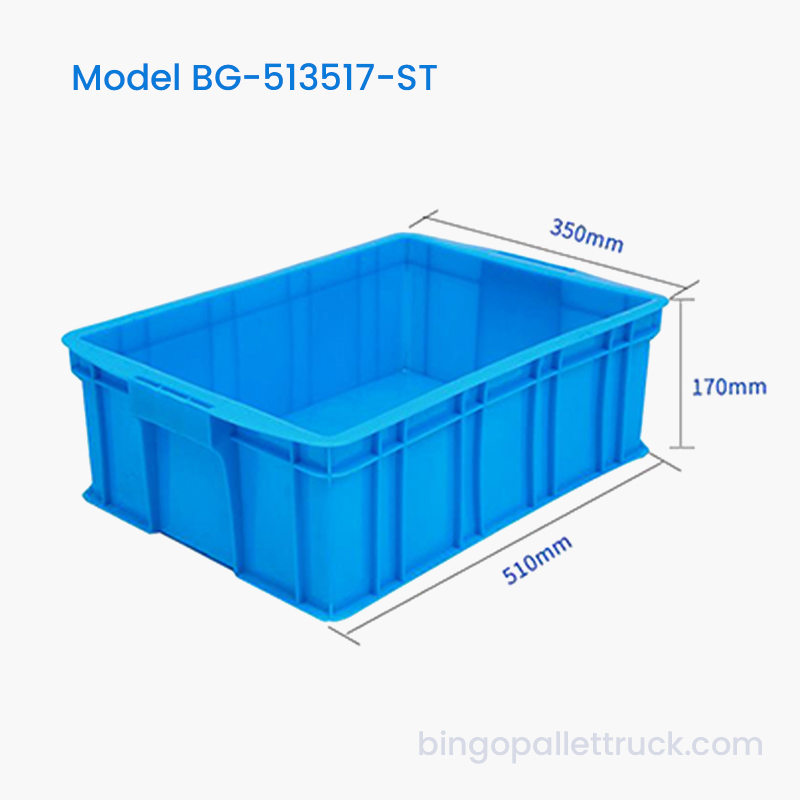 Stapelbarer 23-Liter-Kunststoff-Transportbehälter, HDPE-Logistikbehälter
