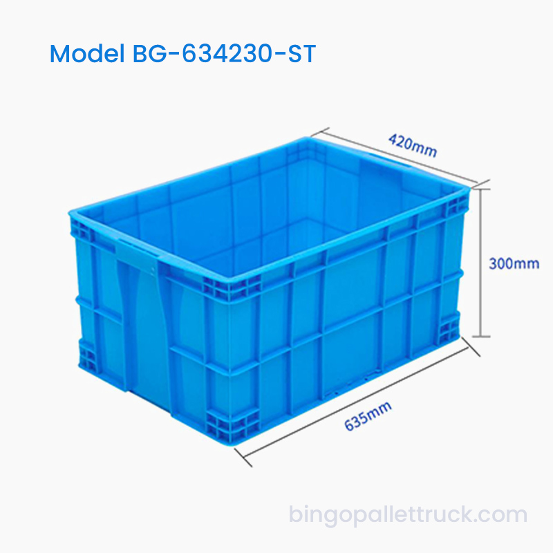65L stapelbarer Industrie-Lagerbehälter aus HDPE-Kunststoff