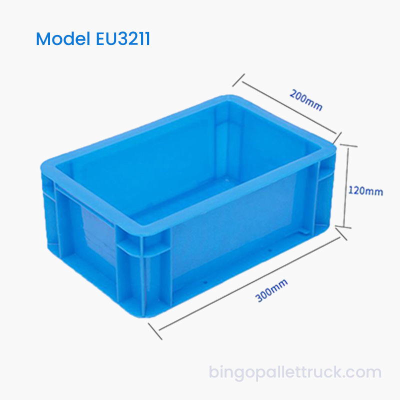 4L EU-Kunststoff-Tragebox für die industrielle Lagerung