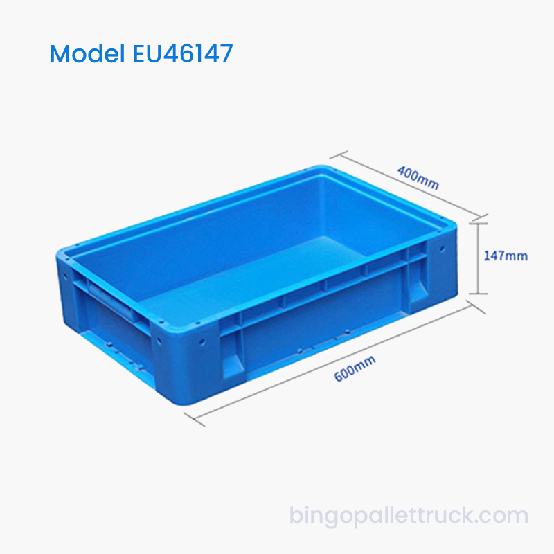 27L EU-Kunststoff-Einkaufsbox für den Lebensmitteleinzelhandel im Supermarkt