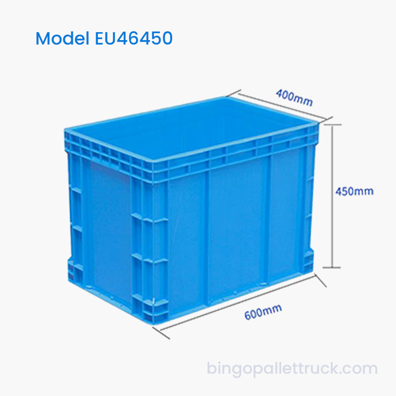 EU-Kunststoff-Tragebox mit 86 Litern Fassungsvermögen und großem Fassungsvermögen für die Massenlagerung