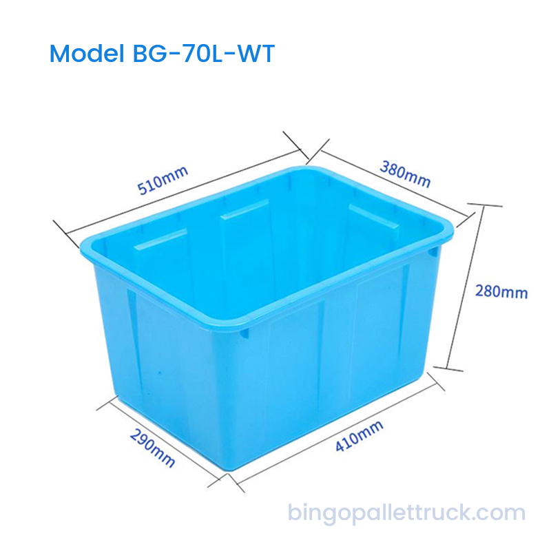 70 l HDPE-Wasserspeichertank in Lebensmittelqualität mit optionalem Deckel