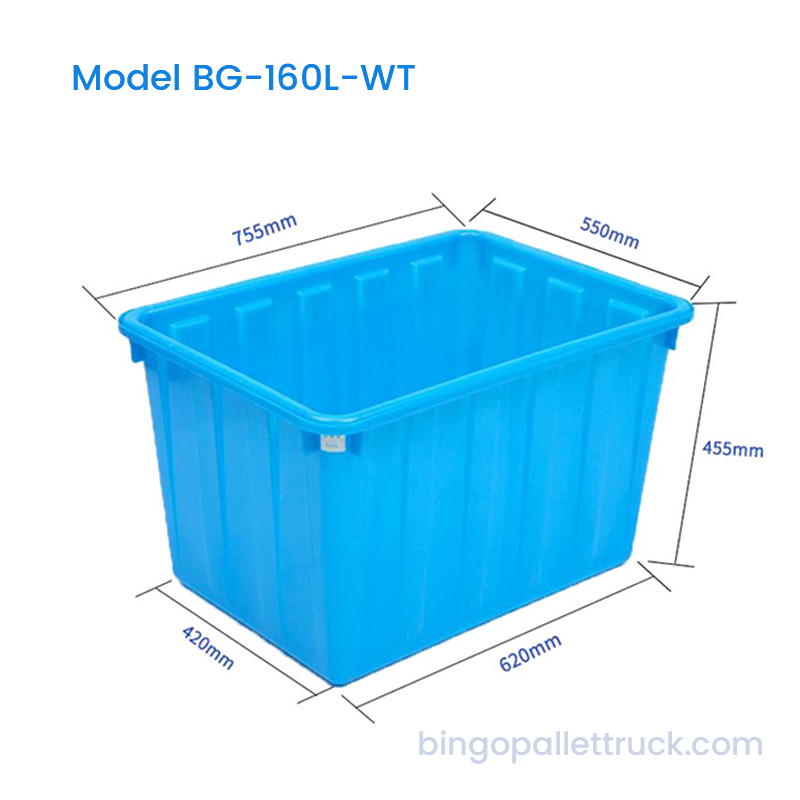 160-Liter-HDPE-Tank für die Lagerung von Wasserprodukten und den Transport lebender Fische