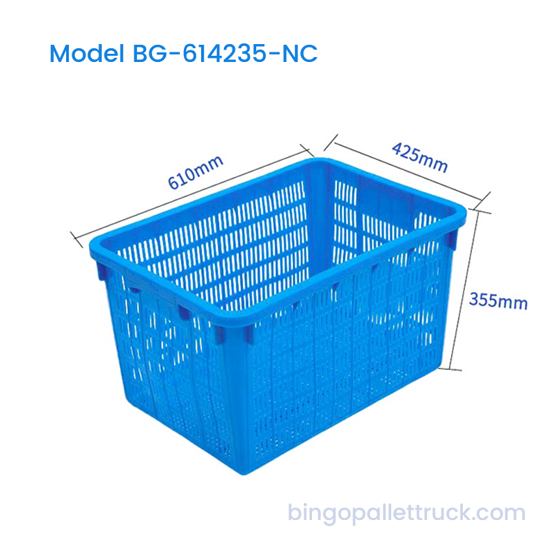 65L Nestbarer HDPE-Logistikkorb aus Kunststoff für Gemüse