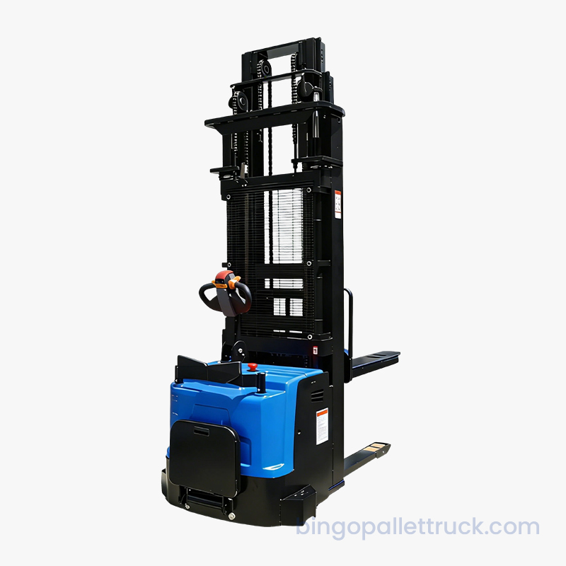 3000 kg schwerer EPS-Dreimast-Elektro-Standstapler für Lagerregale